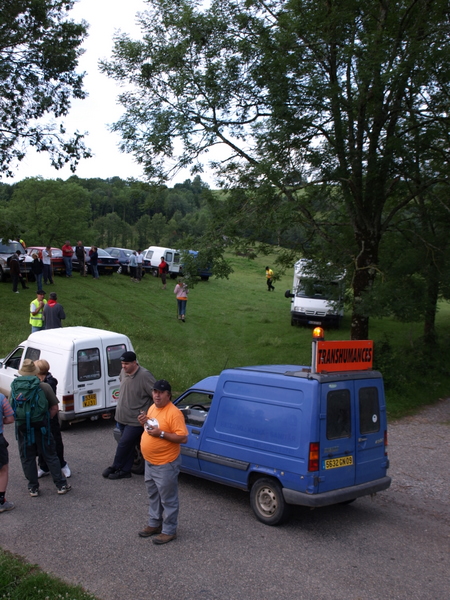 Départ de la transhumance de Beloc